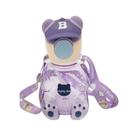 Squeeze Infantil Ursinho Com Alça 750 ml Roxo - Quanhe