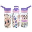 Squeeze Labubu Volta ás Aulas Bico Silicone Infantil Com Nome