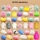 Squishies Kawaii Mochi - 5 a 50 Peças - Brinquedos Antiestresse para Crianças