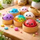 Squishy Dumplings Pãozinho Bolinho Bao Apertar
