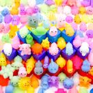 Squishy Toys LENYOQIN 100 unidades de Kawaii Mochi para festas infantis