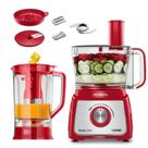 SRR Multiprocessador Mondial Turbo Chef 7 em 1 com Função Turbo 1000W Vermelho 127V - MPN-01-RE
