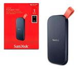 SSD 1TB Externo Portátil SanDisk USB 3.2 Gen 2x2 Leitura 800MBs Preto e Laranja SDSSDE301T00G26