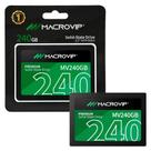 SSD 240GB Macrovip Premium SATA III 6GBs 2,5 Pol Leitura 520MBs e Gravação 450MBs MV240GB