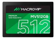 Ssd 512gb Macrovip 2.5 Sata 3 Mv512gb Preto