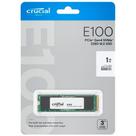 Ssd Crucial E100 1tb M.2 2280 Nvme Leitura E Gravação 5000mb/s - 4500mb/s Gen4x4 Ct1000e100ssd8c