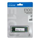 Ssd Crucial E100 2tb M.2 2280 Nvme Leitura E Gravação 5000mb/s - 4500mb/s Gen4x4 Ct2000e100ssd8