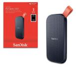 SSD Externo Portátil Sandisk, 1TB, USB, Leitura 800MB, Preto e Laranja SDSSDE301T00G26