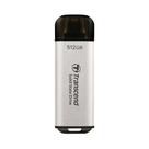 SSD externo Transcend 512 GB USB 3.2 Gen2 1.050 MB/s prata