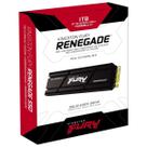 SSD Kingston 1TB Fury Renegade M.2 2280, Nvme, Leitura 7300MB/S Gravacao 6000MB/S - SFYRSK/1000G