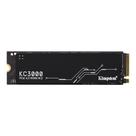 SSD Kingston KC3000, 2TB, M.2 2280, PCIe 4.0 x4, NVMe, Leitura: 7000 MB/s, Gravação: 7000 MB/s, Preto - SKC3000D/2048G