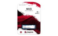 SSD Kingston NV3 2TB, M.2 2280 PCIe, NVMe, Leitura 6000 MB/s e Gravação 5000 MB/s SNV3S/2000G