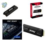 Ssd M.2 1tb Kingston Nvme Pcie 4x4 Com Dissipador Fury Renegade Sfyrsk 1000g Velocidade De Leitura Até 7300mbs Gravação Até 6000mbs Compatível com PS5