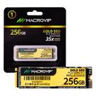 SSD M.2 256GB Macrovip Gold PCIe Geração 3 x4 NVMe Leitura 2100MBs e Gravação 1500MBs MVGLD 256GB SSD M.2 256GB Macrovip Gold PCIe Geração 3 x4 NVMe Leitura 2100MBs e Gravação 1500MBs MVGLD 256GB