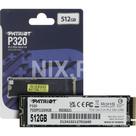 SSD M.2 512GB Patriot P320 NVMe PCIe Gen3 X4 Leitura 3000MBs e Gravação 2200MBs P320P512GM28