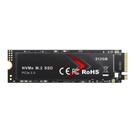 Ssd Nvme M.2 Ssd 512gb Pcie 4.0 - 2280 Alta Velocidade Kootion Preto