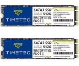 SSD Timetec 512 GBx2 (pacote com 2) 3D NAND SATA III 6 Gb/s M.2 2280 SSD Timetec 512 GBx2 (pacote com 2) 3D NAND SATA III 6 Gb/s M.2 2280
