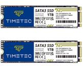 SSD Timetec de 1 TBx2 (pacote com 2) 3D NAND TLC SATA III 6 Gb/s M.2 2280 SSD Timetec de 1 TBx2 (pacote com 2) 3D NAND TLC SATA III 6 Gb/s M.2 2280