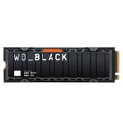 SSD WD Black SN850X, 2TB, NVMe, Heatsink, M.2 2280 PCIe GEN4X4, Leitura:7300 MB/s e Gravação: 6600 MB/s, Preto, Compatível com PS5 - WDS200T2XHE