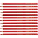 Stabilo Kit 3 Lápis Sextavado Aquarelável Cor:Vermelho