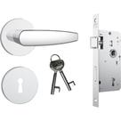 Stam Fechadura Inox Roset813/33 Int Stam Fechadura Inox Roset813/33 Int