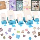 Stamp Punch CYFUN DESIGN 5 unidades com 2,54 cm/3,81 cm/2,54 x 2,03 cm/3,81 x 3,18 cm