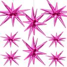 Star Balloons Cadeya Huge Hot Pink Alumínio x8 com fita