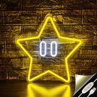 Star Neon Sign JIARODEY 35x35cm, decoração USB para jogos Star Neon Sign JIARODEY 35x35cm, decoração USB para jogos