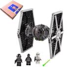 STAR WARS melhor Nave Imperial TIE fighter com 3 bonecos minifigures em Blocos de Montar 496 peças LETSGO TOYS