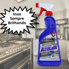 Start Azulim Spray Brilho Inox 500ml Limpeza e Proteção para Superfícies Metálicas