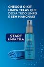 Start Limpa Tela com Microfibra 120ml Kit Limpeza de Telas Celular Notebook Tablet Monitor TV Óculos Sem Manchas Spray Antiestático Remove Poeira Start Limpa Tela com Microfibra 120ml Kit Limpeza de Telas Celular Notebook Tablet Monitor TV Óculos Sem Manchas Spray Antiestático Remove Poeira