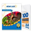 Starvox 100 Folhas Papel Foto Glossy 180g A4 Prova D Água