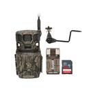 Stealth Cam Revolver Pro 2.0 Câmera Celular 360 Graus 40MP com Resolução de Vídeo 1440p (Marrom) Kit com Suporte, Cartão de Memória e Leitor de SD (4 Itens)