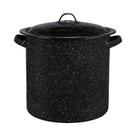 Steamer Granite Ware 14.7L em aço esmaltado com tampa para indução
