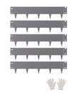 Steel Landscape Edging VEVOR, 5 pacotes, 99x12,7 cm, resistente à ferrugem