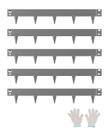 Steel Landscape Edging VEVOR, 5 pacotes, 99x7,6 cm, resistente à ferrugem