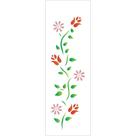 Stencil 10X30 - Flores e Botões (OPA 729) Stencil 10X30 - Flores e Botões (OPA 729)