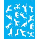Stencil 20x25 2868 Pet Estamparia Cães I Stencil 20x25 2868 Pet Estamparia Cães I