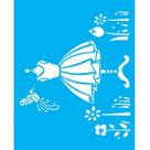 Stencil 20X25 - Beija Flor - OPA 1412 50% Stencil 20X25 - Beija Flor - OPA 1412 50%