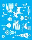Stencil 20X25 Simples - Estamparia Natalina Nórdica - Opa 3541