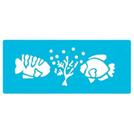 Stencil 330x140MM Peixes/Maritima 1281 Acrilex