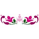 Stencil Acrilex 16x5 1225 Flores