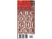 Stencil Armour Etch Over N Over Letras de 1,5 polegada 3 folhas