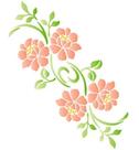 Stencil Arranjo De Flores E Folhas 21,1x17,2 Stm-646 - Litoarte