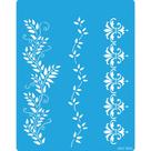 Stencil Arte Fácil 13,5 x 17,1cm - ST-110 Arabesco e Folhas