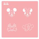 Stencil Casal de Ratinhos - Ref.4108 - 14,5cm - 1 unidade - RR Cortadores - Rizzo
