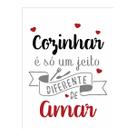 Stencil de Acetato Opa - 3377 Frase Cozinhar com Amor 15 X 20cm