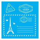 Stencil De Acetato Para Pintura 14x14 cm OPA - 2008 - Cart Postal Paris
