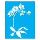 Stencil de Acetato para Pintura 20x25 cm OPA - 1454 - Flor Phalaenopsis