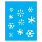 Stencil de Acetato para Pintura 20x25 cm OPA - 1786 - Flocos de Neve